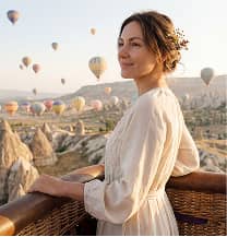 Hot air balloon in Cappadocia