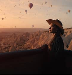Hot air balloon in Cappadocia