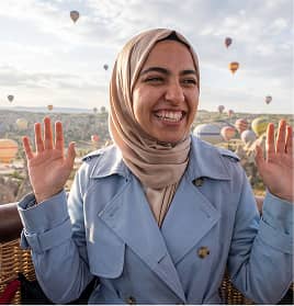 Hot air balloon in Cappadocia