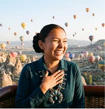 Hot air balloon in Cappadocia