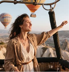 Hot air balloon in Cappadocia